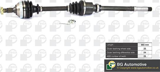 BGA DS1414RA - Приводной вал autospares.lv