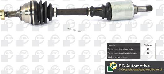 BGA DS1410L - Приводной вал autospares.lv