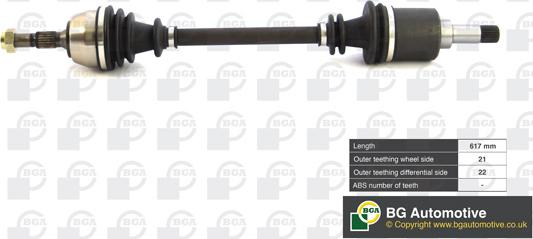 BGA DS1432L - Приводной вал autospares.lv