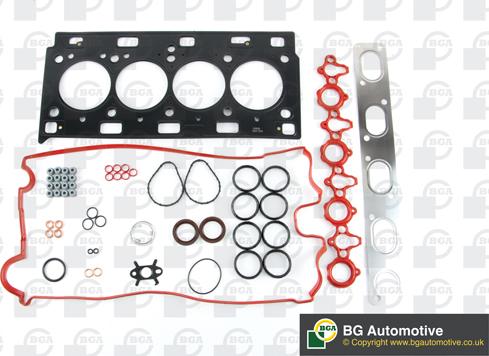 BGA HK6732 - Комплект прокладок, головка цилиндра autospares.lv