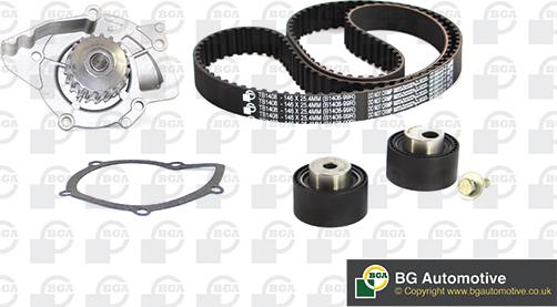 BGA TB6704CPK - Водяной насос + комплект зубчатого ремня ГРМ autospares.lv