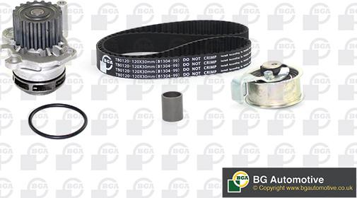 BGA TB0150CPK-1 - Водяной насос + комплект зубчатого ремня ГРМ autospares.lv