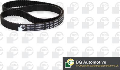 BGA TB0109 - Зубчатый ремень ГРМ autospares.lv