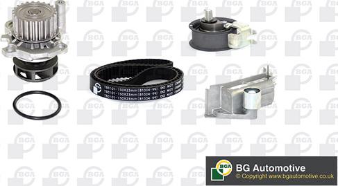 BGA TB0107CPK - Водяной насос + комплект зубчатого ремня ГРМ autospares.lv