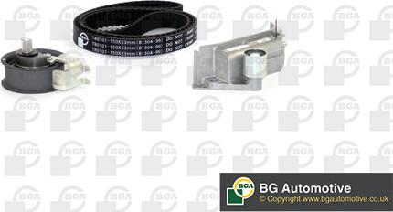 BGA TB0107K - Комплект зубчатого ремня ГРМ autospares.lv