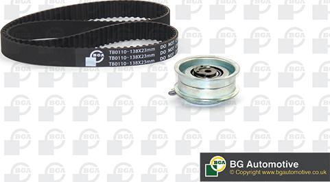 BGA TB0110K - Комплект зубчатого ремня ГРМ autospares.lv