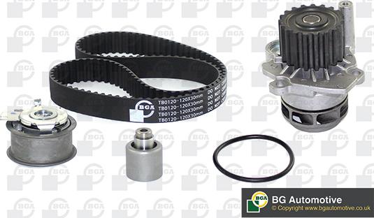 BGA TB0120CPK-3 - Водяной насос + комплект зубчатого ремня ГРМ autospares.lv