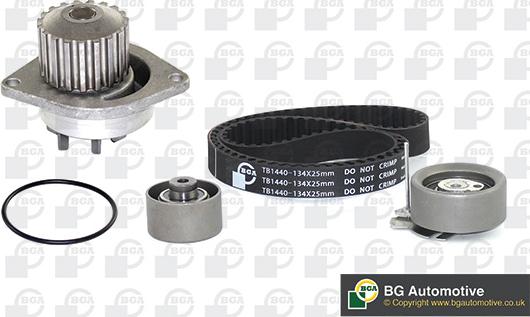 BGA TB1440CPK - Водяной насос + комплект зубчатого ремня ГРМ autospares.lv