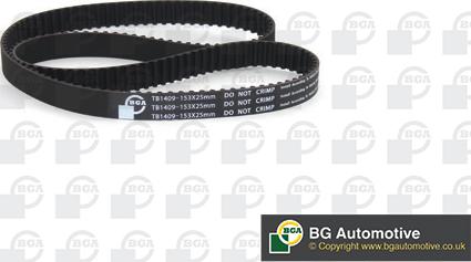 BGA TB1409 - Зубчатый ремень ГРМ autospares.lv