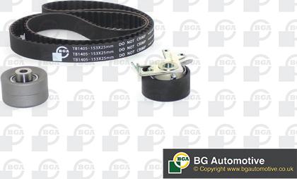 BGA TB1405K - Комплект зубчатого ремня ГРМ autospares.lv