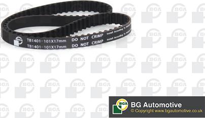 BGA TB1401 - Зубчатый ремень ГРМ autospares.lv