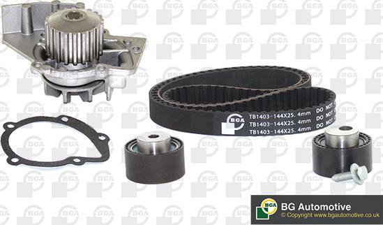 BGA TB1403CPK - Водяной насос + комплект зубчатого ремня ГРМ autospares.lv