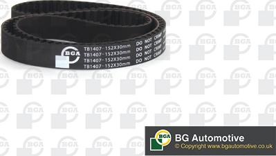 BGA TB1407 - Зубчатый ремень ГРМ autospares.lv