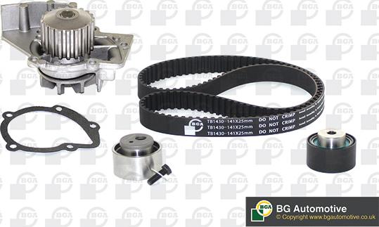 BGA TB1430CPK - Водяной насос + комплект зубчатого ремня ГРМ autospares.lv