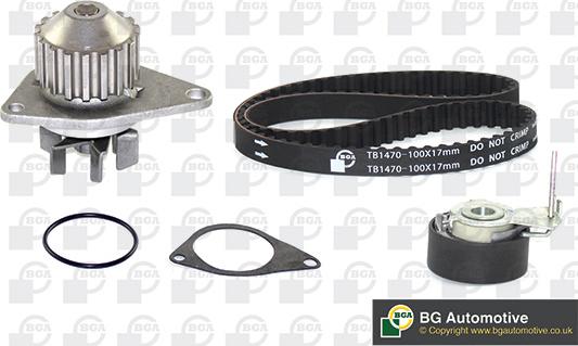 BGA TB1470CPK - Водяной насос + комплект зубчатого ремня ГРМ autospares.lv