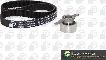 BGA TB2503K - Комплект зубчатого ремня ГРМ autospares.lv