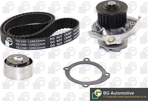 BGA TB2200CPK - Водяной насос + комплект зубчатого ремня ГРМ autospares.lv