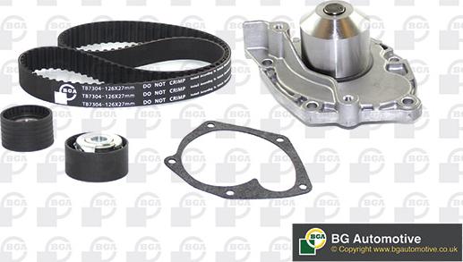 BGA TB7304CPK - Водяной насос + комплект зубчатого ремня ГРМ autospares.lv