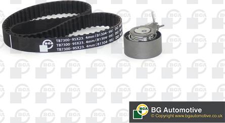 BGA TB7300K - Комплект зубчатого ремня ГРМ autospares.lv