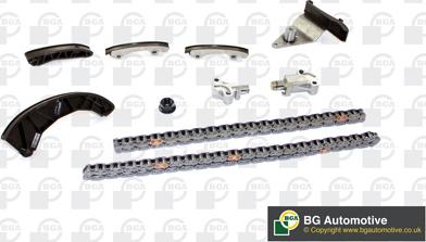 BGA TC2030K - Комплект цепи привода распредвала autospares.lv