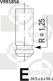 BGA V991856 - Выпускной клапан autospares.lv