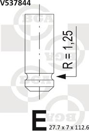 BGA V537844 - Выпускной клапан autospares.lv