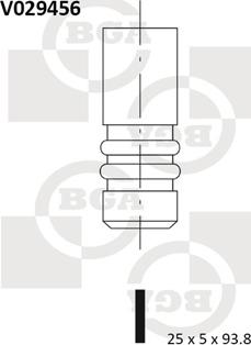 BGA V029456 - Выпускной клапан autospares.lv