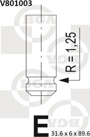 BGA V801003 - Впускной клапан autospares.lv