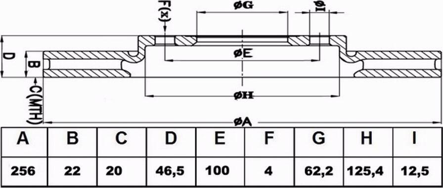 Blitz BS0445 - Тормозной диск autospares.lv