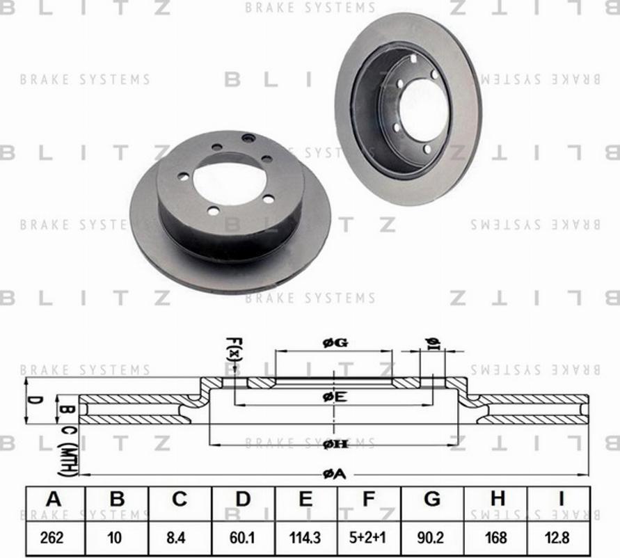 Blitz BS0305 - Тормозной диск autospares.lv