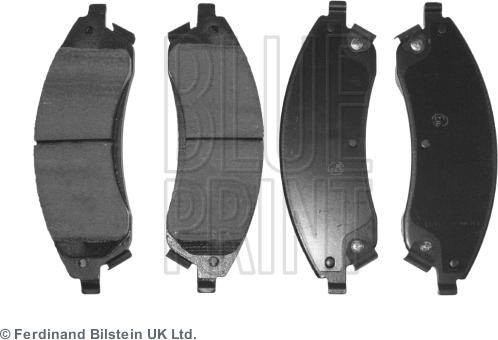 Blue Print ADA104244 - Тормозные колодки, дисковые, комплект autospares.lv