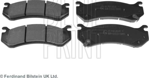 Blue Print ADA104254 - Тормозные колодки, дисковые, комплект autospares.lv