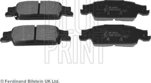 Blue Print ADA104250 - Тормозные колодки, дисковые, комплект autospares.lv