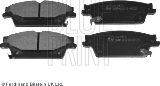 Blue Print ADA104252 - Тормозные колодки, дисковые, комплект autospares.lv