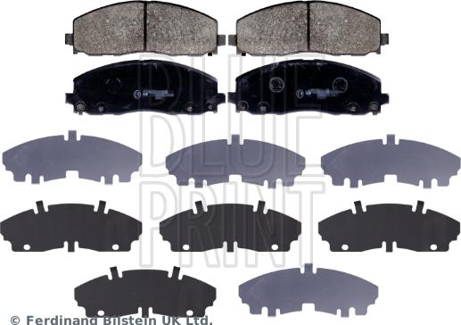 Blue Print ADA104268 - Тормозные колодки, дисковые, комплект autospares.lv