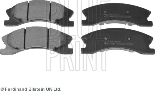 Blue Print ADA104217 - Тормозные колодки, дисковые, комплект autospares.lv