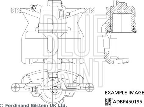 Blue Print ADBP450195 - Тормозной суппорт autospares.lv