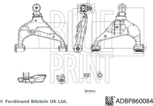 Blue Print ADBP860084 - Рычаг подвески колеса autospares.lv