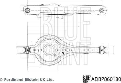 Blue Print ADBP860180 - Рычаг подвески колеса autospares.lv