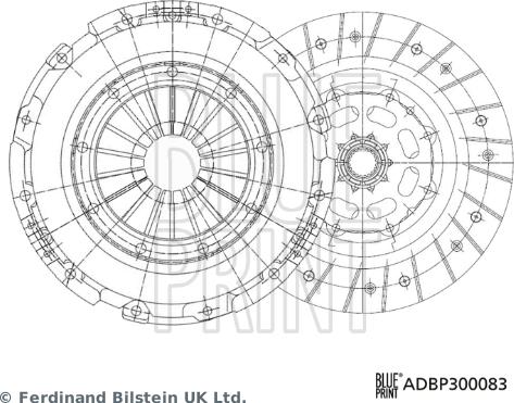 Blue Print ADBP300083 - Комплект сцепления autospares.lv