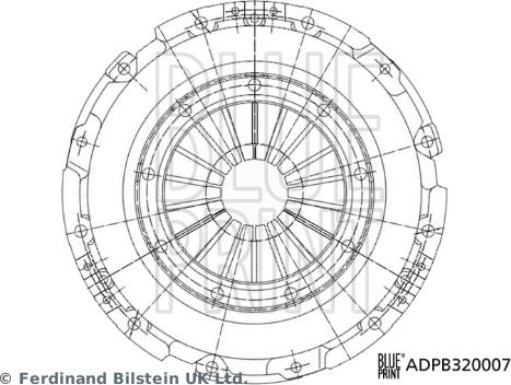 Blue Print ADBP320007 - Нажимной диск сцепления autospares.lv