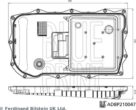 Blue Print ADBP210047 - Гидрофильтр, автоматическая коробка передач autospares.lv