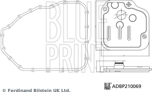 Blue Print ADBP210069 - Гидрофильтр, автоматическая коробка передач autospares.lv