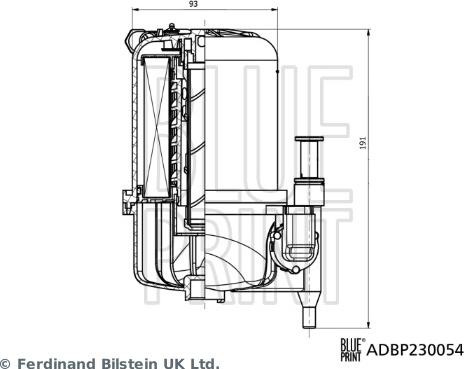 Blue Print ADBP230054 - Топливный фильтр autospares.lv