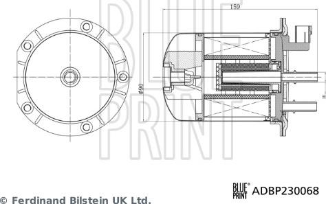 Blue Print ADBP230068 - Топливный фильтр autospares.lv