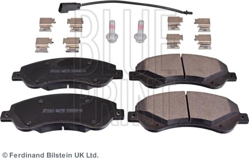 Blue Print ADF124219 - Тормозные колодки, дисковые, комплект autospares.lv