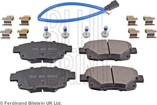 Blue Print ADF124221 - Тормозные колодки, дисковые, комплект autospares.lv