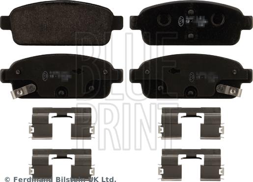 Blue Print ADG042123 - Тормозные колодки, дисковые, комплект autospares.lv