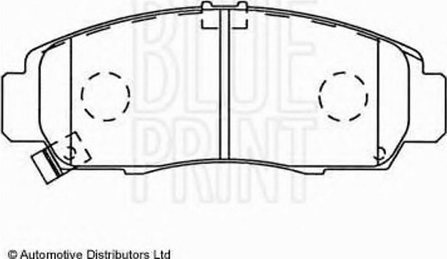 Blue Print ADH24259 - Тормозные колодки, дисковые, комплект autospares.lv