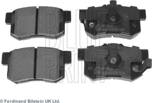 Blue Print ADH24280 - Тормозные колодки, дисковые, комплект autospares.lv